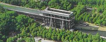 Luftbild Schiffshebewerk